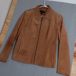 Vintage Bernardo Leather Jacket Womens Suede Western Rust Brown L